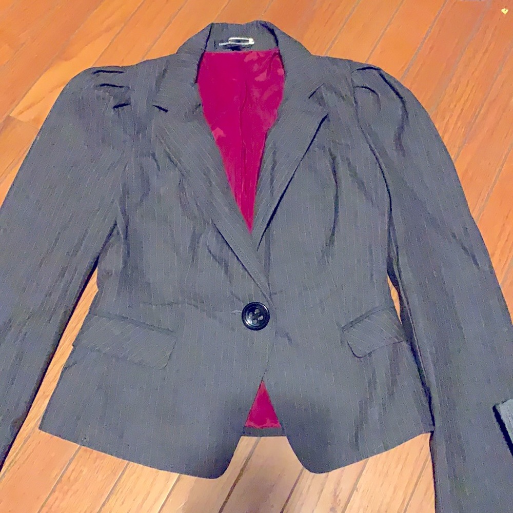 Express design studio pin stripped suit TOP ONLY